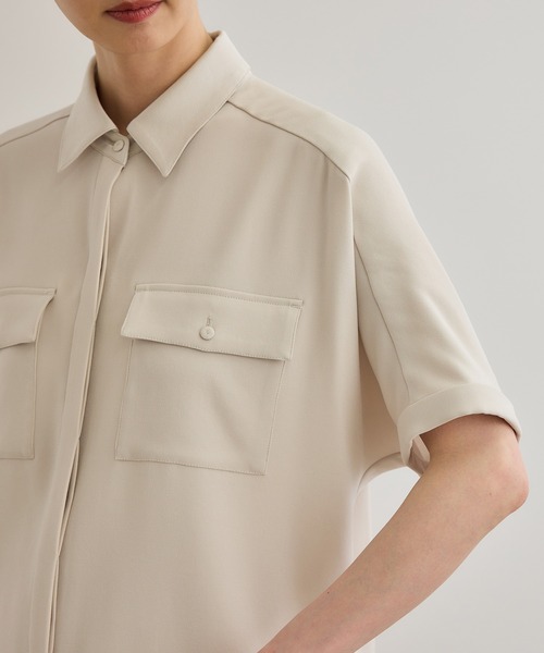ブラウス シャツ 「洗える・カセット服」バックサテン ドルマンブラウス/お仕事・通勤・セットアップ対応 レディース 洗える・カセット服】バックサテン ドルマンブラウス/お仕事