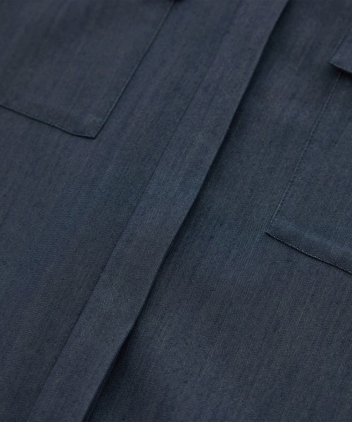 ROPE'(ロペ)の「【洗える・カセット服】バックサテン ドルマンブラウス/お仕事・通勤・セットアップ対応(シャツ/ブラウス・レディース・ベージュ/ネイビー/ブルー系その他・36/38)」の22枚目の写真