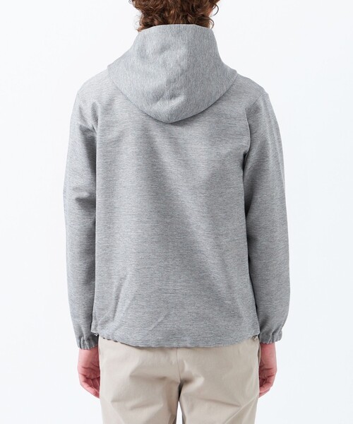 MACKINTOSH PHILOSOPHY（ﾏｯｷﾝﾄｯｼｭ ﾌｨﾛｿﾌｨｰ）の「テーラードジャージー フーデッドパーカー 杢カラミストレッチ（パーカー・メンズ・グレー/ダークネイビー・40/42/38）」の7枚目の写真