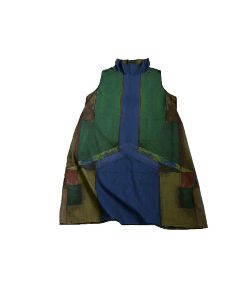 antiqua(アンティカ)の「アート柄ハイネックワンピース(ワンピース・レディース・ブルー系その他・ONESIZE)」の12枚目の写真