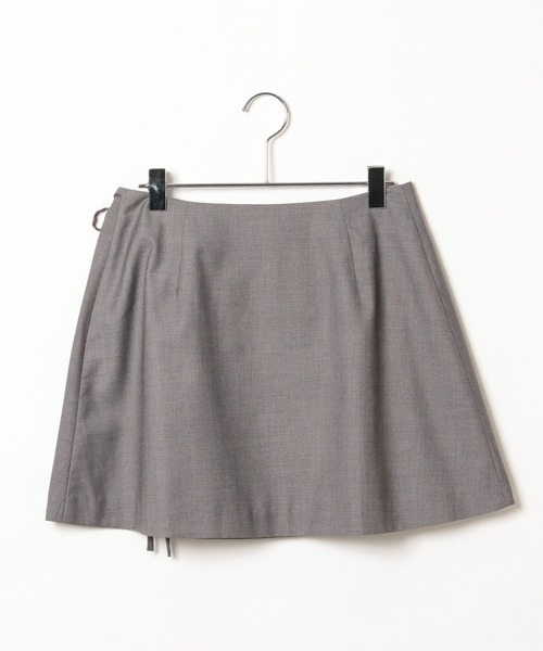 PAGEBOY（ページボーイ）の「プリーツラップミニスカート（スカート・レディース・ブラック/グレー・FREE）」の15枚目の写真