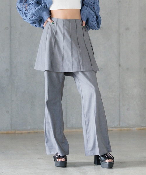 PAGEBOY（ページボーイ）の「プリーツラップミニスカート（スカート・レディース・ブラック/グレー・FREE）」の20枚目の写真