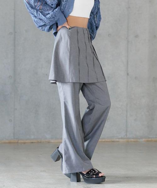 PAGEBOY（ページボーイ）の「プリーツラップミニスカート（スカート・レディース・ブラック/グレー・FREE）」の19枚目の写真