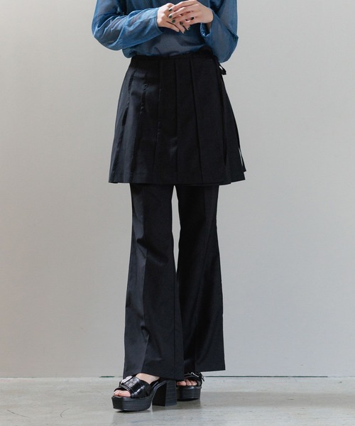 PAGEBOY（ページボーイ）の「プリーツラップミニスカート（スカート・レディース・ブラック/グレー・FREE）」の21枚目の写真