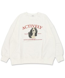 春っぽ*オーバーサイズスウェット/ドッグ