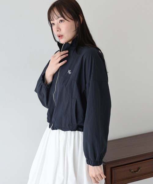 BLUEEAST（ブルーイースト）の「ワンポイント刺繍ブルゾン（ブルゾン・レディース・アイボリー/ブラック・MEDIUM）」の12枚目の写真