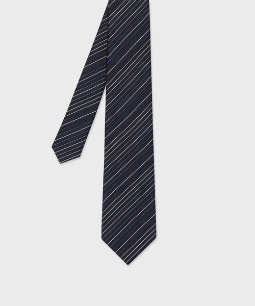Paul Smith（ポールスミス）の「ストライプ タイ【150019 552MJ】（ネクタイ・メンズ・ダークグレー/マルーン/ダークグリーン/ネイビー・FREE）」の4枚目の写真