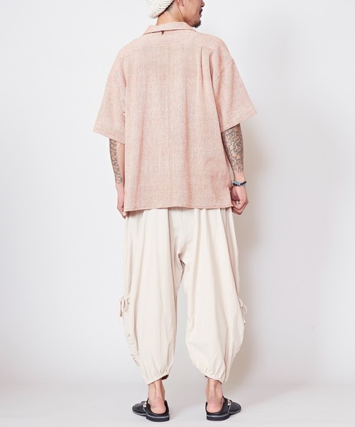 チャイハネ(チャイハネ)の「【チャイハネ】カフィーMEN'S開襟シャツ(シャツ/ブラウス・メンズ・ブラウン/ベージュ/グリーン・FREE)」の7枚目の写真