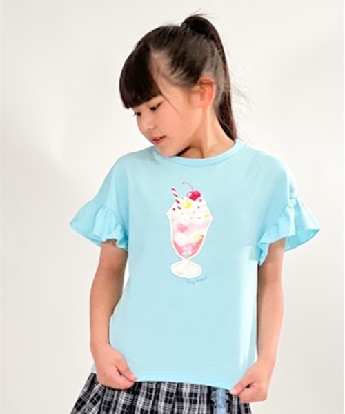 ふんわりパフェカットソー セール】パフェプリントTシャツ（Tシャツ/カットソー）｜axes femme