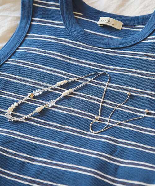 earth music&ecology（アースミュージックアンドエコロジー）の「アソートビーズネックレス（ネックレス・レディース・シルバー/ゴールド・FREE）」の3枚目の写真