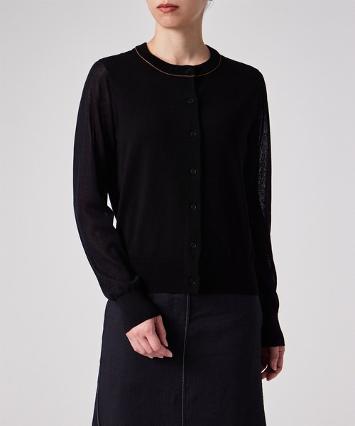 Paul Smith ブラック Vネック カーディガン - メルカリ