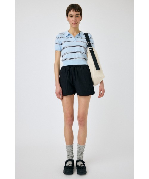 MOUSSY(マウジー)の「NYLON TRACK ショーツ(その他パンツ・レディース・ブラック/サックスブルー・FREE)」の6枚目の写真