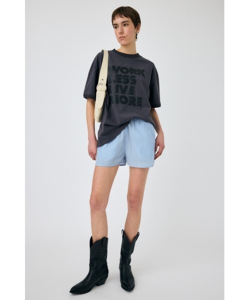 MOUSSY(マウジー)の「NYLON TRACK ショーツ(その他パンツ・レディース・ブラック/サックスブルー・FREE)」の17枚目の写真