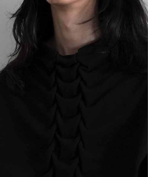 WhoWhat（フーワット）の「who what SPINAL SWEAT BOTTLE NECK（スウェット・メンズ・ブラック/ホワイト・SMALL）」の8枚目の写真