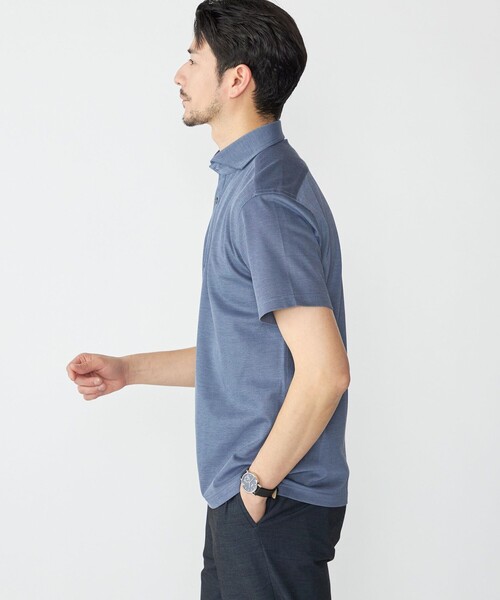 SHIPS(シップス)の「SHIPS: ALBINI ショートスリーブ ポロシャツ(ポロシャツ・メンズ・ホワイト/ライトブルー/スカイブルー/ブラック/ネイビー/ブラウン/ピンク/グリーン・SMALL/MEDIUM/LARGE/X-LARGE)」の9枚目の写真