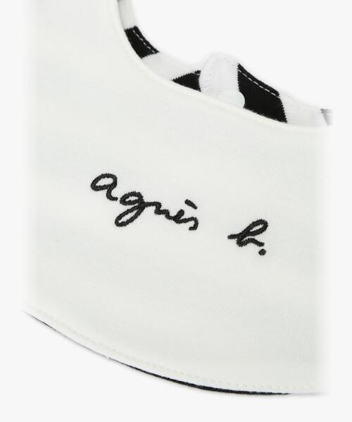 agnes b.（アニエスベー）の「WEB限定 ベビーギフトボックス スタイ・2wayオール 2点セット（ベビーギフト・キッズ・ブラック×ホワイト・FREE）」の3枚目の写真