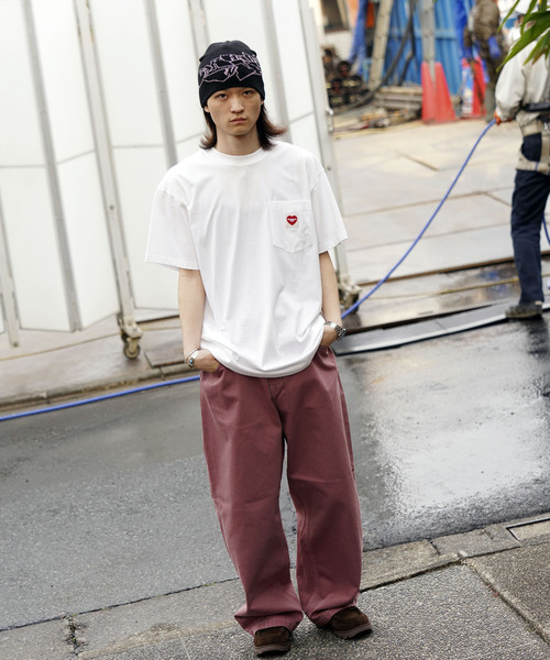 Carhartt WIP(カーハートダブリューアイピー)の「Carhartt /カーハートダブルアイピーS/S POCKET HEART T-SHIRT(Tシャツ/カットソー・メンズ・ブラック/ホワイト・LARGE/MEDIUM)」の8枚目の写真