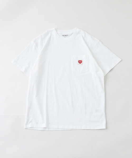 Carhartt WIP(カーハートダブリューアイピー)の「Carhartt /カーハートダブルアイピーS/S POCKET HEART T-SHIRT(Tシャツ/カットソー・メンズ・ブラック/ホワイト・LARGE/MEDIUM)」の13枚目の写真