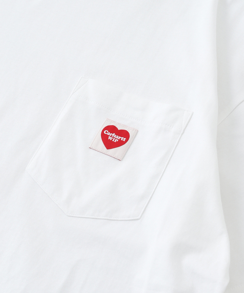 Carhartt WIP(カーハートダブリューアイピー)の「Carhartt /カーハートダブルアイピーS/S POCKET HEART T-SHIRT(Tシャツ/カットソー・メンズ・ブラック/ホワイト・LARGE/MEDIUM)」の17枚目の写真