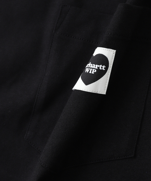 Carhartt WIP(カーハートダブリューアイピー)の「Carhartt /カーハートダブルアイピーS/S POCKET HEART T-SHIRT(Tシャツ/カットソー・メンズ・ブラック/ホワイト・LARGE/MEDIUM)」の18枚目の写真