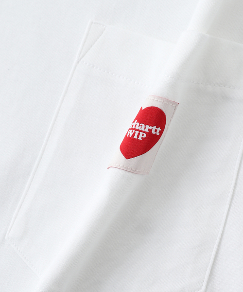 Carhartt WIP(カーハートダブリューアイピー)の「Carhartt /カーハートダブルアイピーS/S POCKET HEART T-SHIRT(Tシャツ/カットソー・メンズ・ブラック/ホワイト・LARGE/MEDIUM)」の19枚目の写真