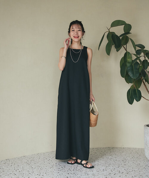 La boutique BonBon(ラブティックボンボン)の「アメスリワンピース(ワンピース・レディース・ベージュ/ブラック・FREE)」の15枚目の写真