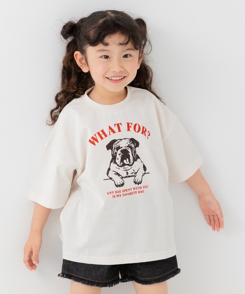 JAM & LINK(ジャムアンドリンク)の「綿100% ビッグシルエット プリント半袖Tシャツ 【リンクコーデ】(Tシャツ/カットソー・キッズ・A/B/C/D/E/F/G/H/I/J/K/L/M/N/O/P/Q/R・110cm/100cm/120cm/130cm/140cm/150cm/160cm)」の2枚目の写真