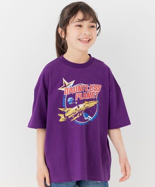JAM & LINK(ジャムアンドリンク)の「綿100% ビッグシルエット プリント半袖Tシャツ 【リンクコーデ】(Tシャツ/カットソー・キッズ・A/B/C/D/E/F/G/H/I/J/K/L/M/N/O/P/Q/R・110cm/100cm/120cm/130cm/140cm/150cm/160cm)」の9枚目の写真