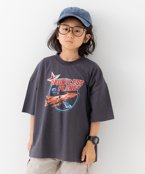 JAM & LINK(ジャムアンドリンク)の「綿100% ビッグシルエット プリント半袖Tシャツ 【リンクコーデ】(Tシャツ/カットソー・キッズ・A/B/C/D/E/F/G/H/I/J/K/L/M/N/O/P/Q/R・110cm/100cm/120cm/130cm/140cm/150cm/160cm)」の10枚目の写真