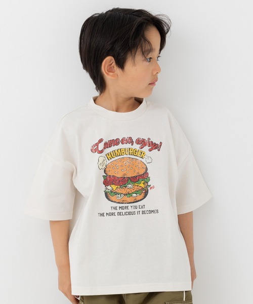 JAM & LINK(ジャムアンドリンク)の「綿100% ビッグシルエット プリント半袖Tシャツ 【リンクコーデ】(Tシャツ/カットソー・キッズ・A/B/C/D/E/F/G/H/I/J/K/L/M/N/O/P/Q/R・110cm/100cm/120cm/130cm/140cm/150cm/160cm)」の11枚目の写真