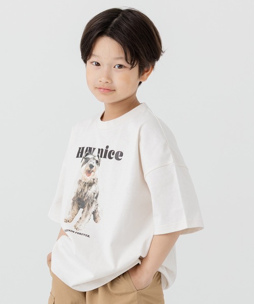 JAM & LINK(ジャムアンドリンク)の「綿100% ビッグシルエット プリント半袖Tシャツ 【リンクコーデ】(Tシャツ/カットソー・キッズ・A/B/C/D/E/F/G/H/I/J/K/L/M/N/O/P/Q/R・110cm/100cm/120cm/130cm/140cm/150cm/160cm)」の15枚目の写真
