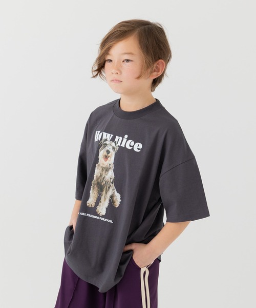 JAM & LINK(ジャムアンドリンク)の「綿100% ビッグシルエット プリント半袖Tシャツ 【リンクコーデ】(Tシャツ/カットソー・キッズ・A/B/C/D/E/F/G/H/I/J/K/L/M/N/O/P/Q/R・110cm/100cm/120cm/130cm/140cm/150cm/160cm)」の16枚目の写真