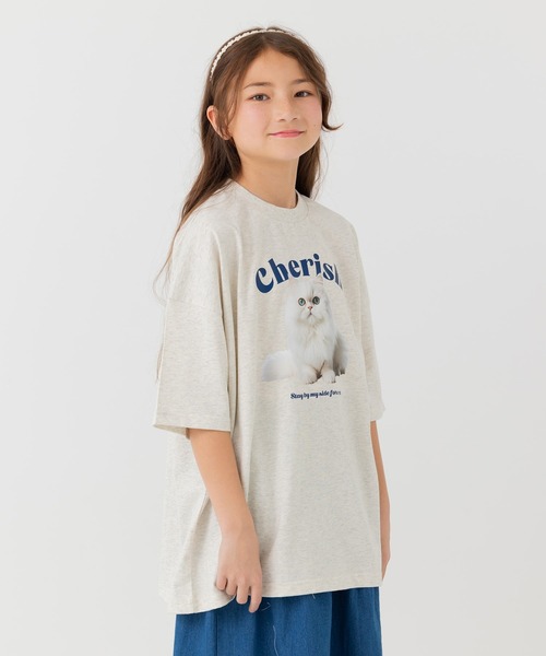 JAM & LINK(ジャムアンドリンク)の「綿100% ビッグシルエット プリント半袖Tシャツ 【リンクコーデ】(Tシャツ/カットソー・キッズ・A/B/C/D/E/F/G/H/I/J/K/L/M/N/O/P/Q/R・110cm/100cm/120cm/130cm/140cm/150cm/160cm)」の17枚目の写真
