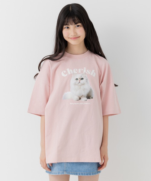 JAM & LINK(ジャムアンドリンク)の「綿100% ビッグシルエット プリント半袖Tシャツ 【リンクコーデ】(Tシャツ/カットソー・キッズ・A/B/C/D/E/F/G/H/I/J/K/L/M/N/O/P/Q/R・110cm/100cm/120cm/130cm/140cm/150cm/160cm)」の18枚目の写真