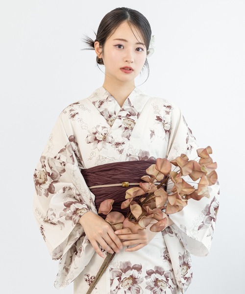 二部式 浴衣 3点セット ( 上衣 / 下衣 / 帯 )セパレート　浴衣 セール】“初心者でもプロの着姿”新二部式 セパレート浴衣3点