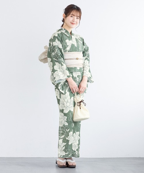 初心者でもプロの着姿”新二部式 セパレート浴衣3点セット（上衣