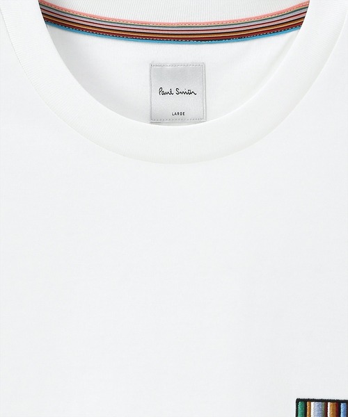 Paul Smith(ポールスミス)の「"Signature Stripe Bar" 半袖カットソー / 153553 919T(Tシャツ/カットソー・メンズ・ホワイト/ブラック・SMALL/MEDIUM/LARGE/X-LARGE/XX-LARGE)」の3枚目の写真