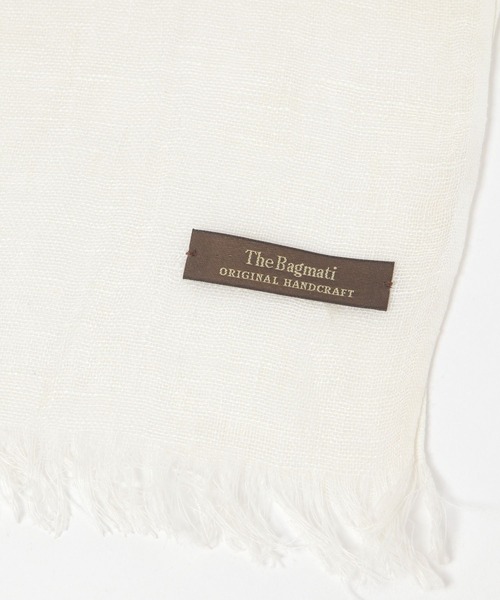 A part by（アパートバイ）の「The Bagmati リネンストール（ストール/ショール・レディース・ピンク系その他2/チャコールグレー/オフホワイト/ベージュ・FREE）」の7枚目の写真