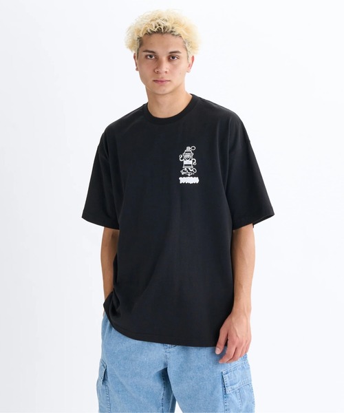 TURNTIDE*日本未入荷 メタルデザイン/ショルダーパッド Tシャツ tonosaki_bk.jpg?v=1716921439&