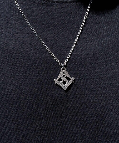 Subciety(サブサエティ)の「Metal necklace-crypto-(ネックレス・メンズ・アンティークシルバー/アンティークゴールド・FREE)」の4枚目の写真