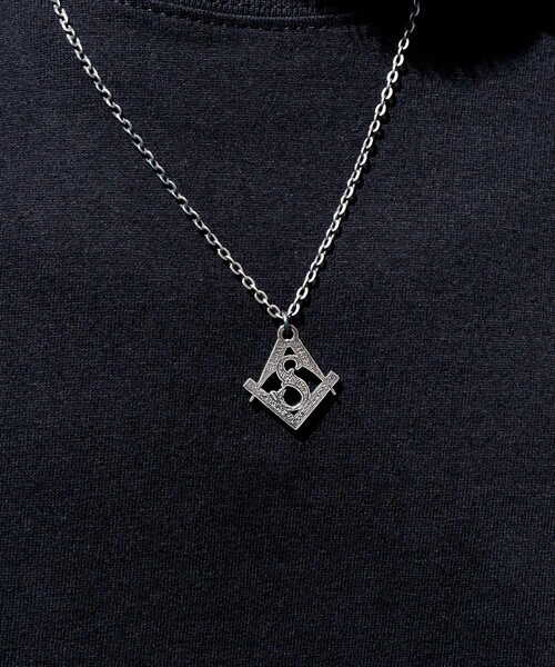 Subciety(サブサエティ)の「Metal necklace-crypto-(ネックレス・メンズ・アンティークシルバー/アンティークゴールド・FREE)」の5枚目の写真