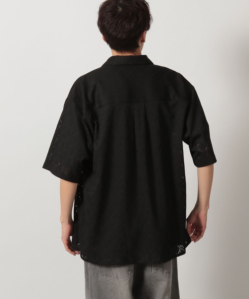 LAKOLE（ラコレ）の「レースシャツ半袖 / 323202（シャツ/ブラウス・メンズ・ブラック/ホワイト/ロイヤルブルー/イエロー/ブラウン・MEDIUM/LARGE/X-LARGE）」の11枚目の写真