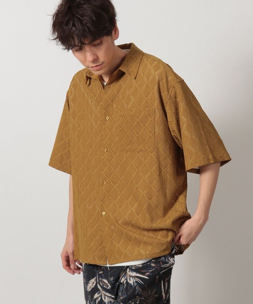 LAKOLE（ラコレ）の「レースシャツ半袖 / 323202（シャツ/ブラウス・メンズ・ブラック/ホワイト/ロイヤルブルー/イエロー/ブラウン・MEDIUM/LARGE/X-LARGE）」の16枚目の写真