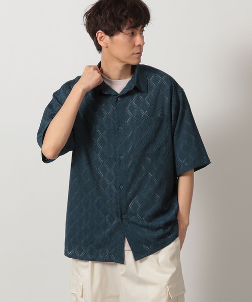 LAKOLE（ラコレ）の「レースシャツ半袖 / 323202（シャツ/ブラウス・メンズ・ブラック/ホワイト/ロイヤルブルー/イエロー/ブラウン・MEDIUM/LARGE/X-LARGE）」の13枚目の写真