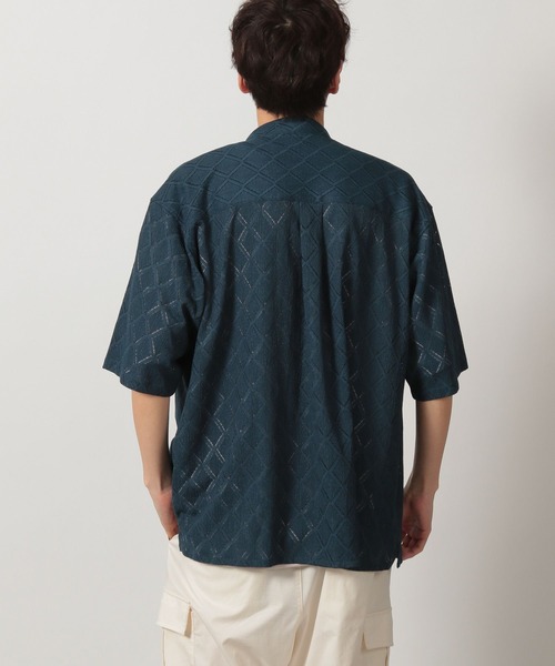 LAKOLE（ラコレ）の「レースシャツ半袖 / 323202（シャツ/ブラウス・メンズ・ブラック/ホワイト/ロイヤルブルー/イエロー/ブラウン・MEDIUM/LARGE/X-LARGE）」の14枚目の写真