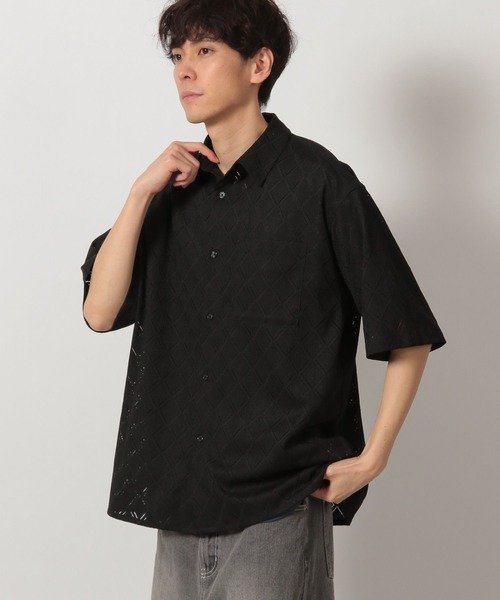 セール】レースシャツ半袖 / 323202（シャツ/ブラウス）｜LAKOLE