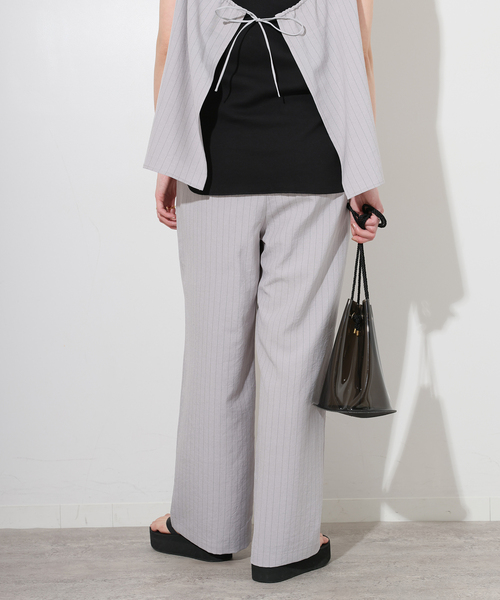 JOURNAL STANDARD relume（ジャーナルスタンダード　レリューム）の「タンブラーブッチャーイージーパンツ（その他パンツ・レディース・ダークブルー/グレー系その他/チョコ/チャコールグレー・36/38）」の16枚目の写真