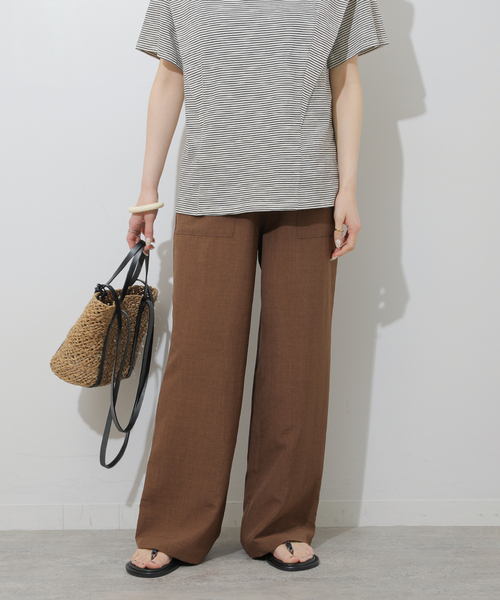 JOURNAL STANDARD relume（ジャーナルスタンダード　レリューム）の「タンブラーブッチャーイージーパンツ（その他パンツ・レディース・ダークブルー/グレー系その他/チョコ/チャコールグレー・36/38）」の20枚目の写真