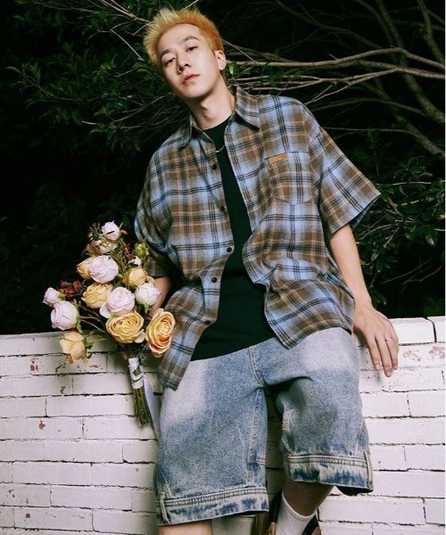 □LEVI'S□半袖ウェスタンシャツ チェック柄 Lサイズ ショート
