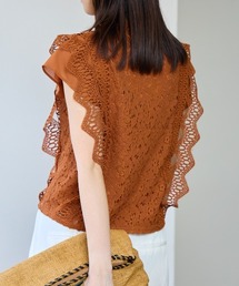 TRIANGLE PALETTE | レースフレンチスリーブブラウス/ノースリーブ(シャツ/ブラウス)